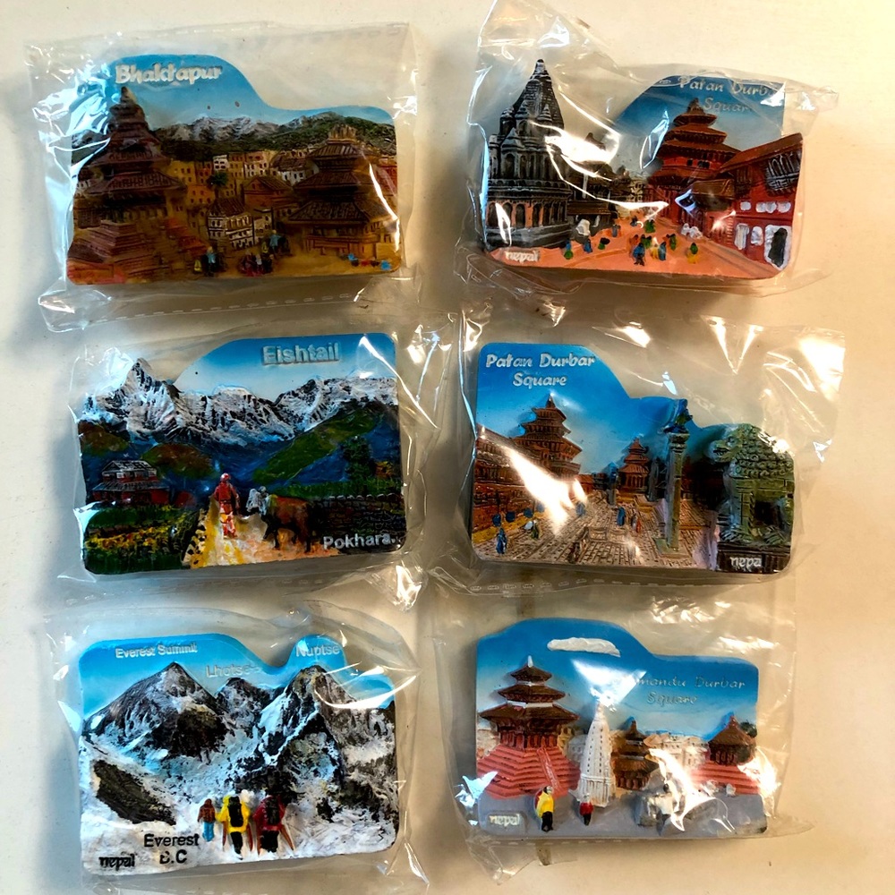 Bundle of 6 New Kathmandu & Everest Magnets 💖